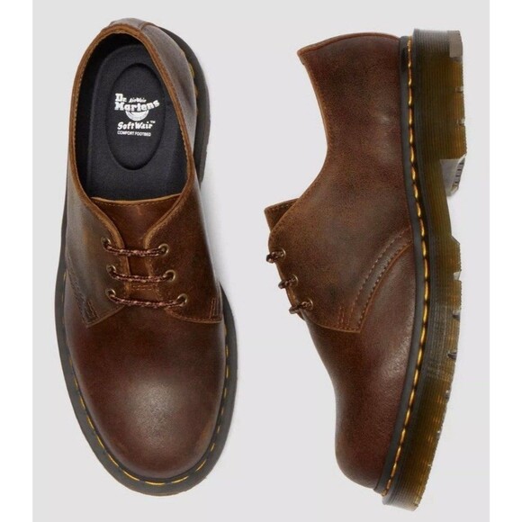 Dr Martens 1461 SR Brown Lace Parker Life Shield WP Leather 9W/8M SoftWair NEW main image 14